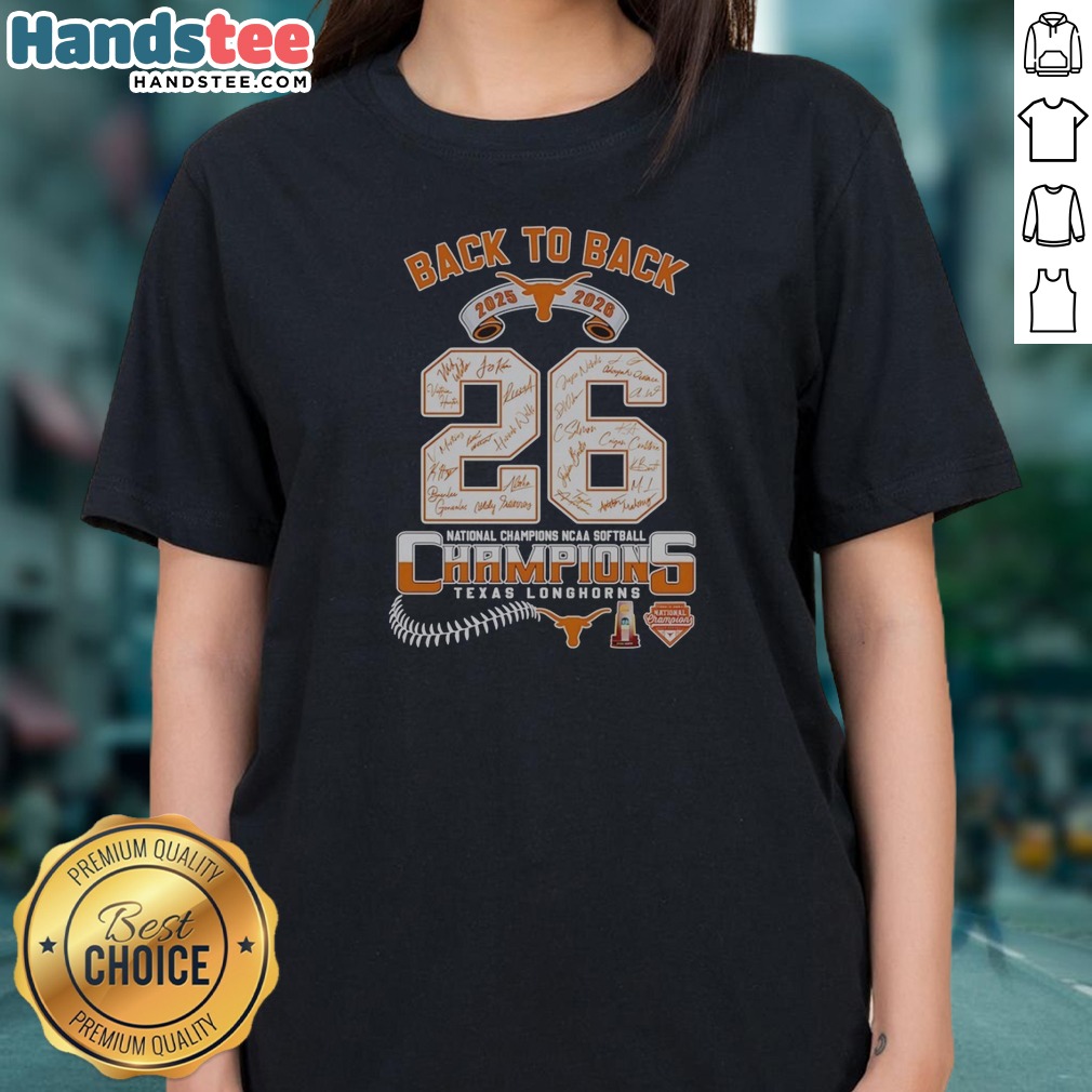 hot-texas-longhorns-2025-2026-back-to-back-national-champions-ncaa-softball-ladies-shirt Hot Texas Longhorns 2025 2026 Back To Back National Champions NCAA Softball Ladies Shirt featuring vibrant graphics