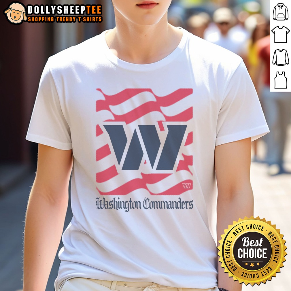 hot-washington-commanders-american-heritage-wordmark-shirt Hot Washington Commanders American Heritage Wordmark Shirt displayed on a flat surface, showcasing vibrant colors and logo.