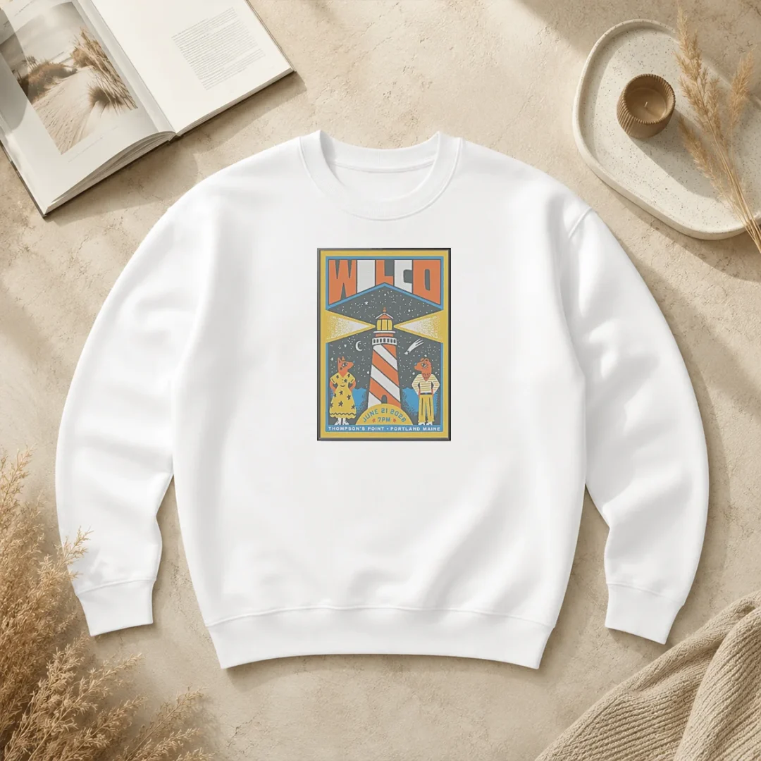 Hot Wilco In Portland Maine On June 21 2026 Tour Poster Sweater Hot Wilco In Portland Maine On June 21 2026 Tour Poster Sweater