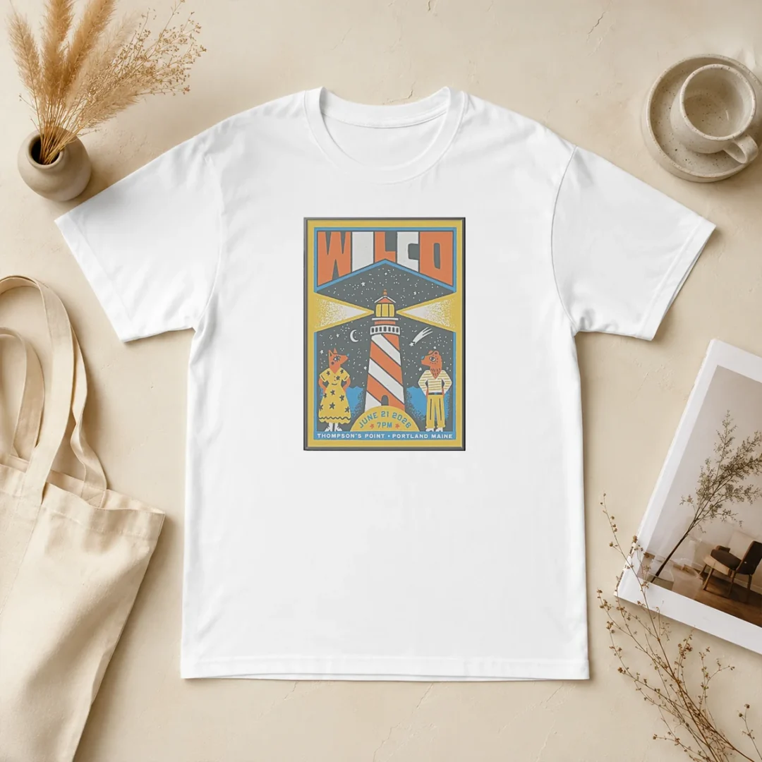 Hot Wilco In Portland Maine On June 21 2026 Tour Poster t shirt Hot Wilco In Portland Maine On June 21 2026 Tour Poster