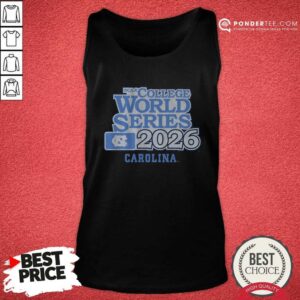 Official UNC Baseball 2026 College World Series tan top optimized, perfect for fans and players alike.