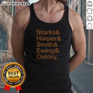 Nice Starks Harper Smith Ewing Oakley New York Knicks 1990s Basketball Roster Tank Top