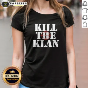 Premium Kill The Klan Anti Racism Crosshair Target Graphic Statement Ladies Shirt