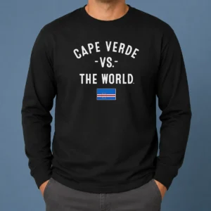 Top Cape Verde Vs The World Soccer Flag Long Sleeve Shirt