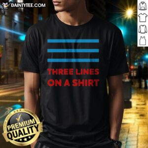 Original Three Parallel Horizontal Blue Lines Three Lines On A Shirt showcasing a modern and sleek design.