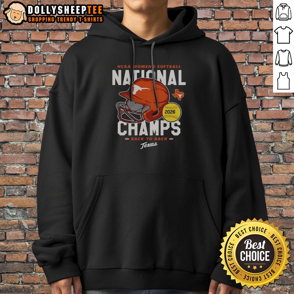 Pretty Texas Longhorns NCAA Women'S Softball National Champs 2026 Hoodie Pretty Texas Longhorns NCAA Women'S Softball National Champs 2026 Hoodie showcasing vibrant team colors and logo