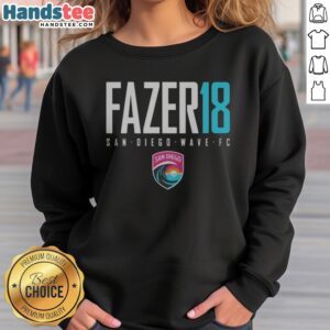 Good San Diego Wave FC Fazer18 Team Logo Graphic Soccer NWSL Apparel sweatshirt showcasing team spirit