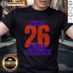 Official New York Yankees Twenty 26 World Champions Shirt displayed on a stylish background