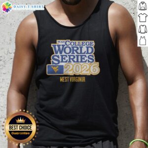 Pretty West Virginia Mountaineers Baseball 2026 NCAA College World Series Tank Top featuring team colors and logo