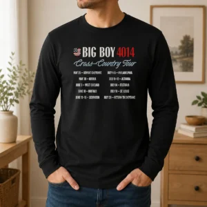 Good Big Boy 4014 Tour America 250th Train Cross Country Tour Long Sleeve Shirt