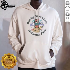 Hot Mickey Mouse Rocky Mountain National Park Hoodie showcasing a vibrant design against a scenic backdrop.