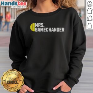Original Mrs Gamechanger Softball Baseball Sports Enthusiast Athlete Lover Fitness sweatshirt in a cozy setting