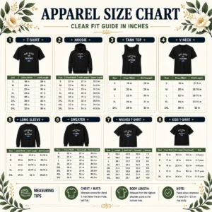 Size chart for Original Cape Verde Vs The World National Team Pride shirt with measurements in inches and cm