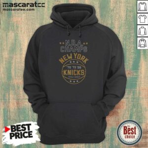 Nice New York Knicks NBA Champs New York Knicks Denim Badge Hoodie