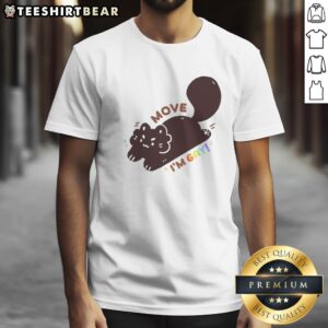 Funny Move I'M Gay Black Cat LGBTQ Pride Shirt featuring a playful black cat design.