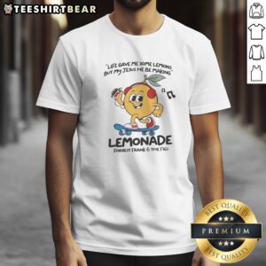 Pretty Lemonade Life Gave Me Some Lemons But My Jesus He Be Making Shirt displayed on a neutral background