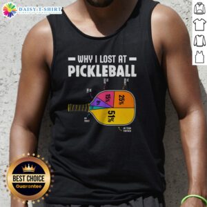 Hot Why I Lost At Pickleball Tank Top featuring a playful design for pickleball enthusiasts