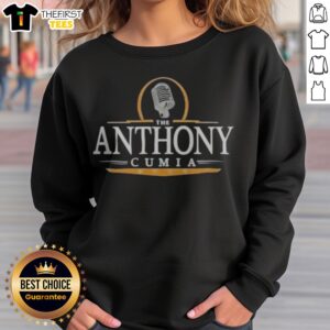 Pretty The Anthony Cumia Show Logo Podcast Graphic Merchandise Graphic Sweatshirt displayed on a neutral background
