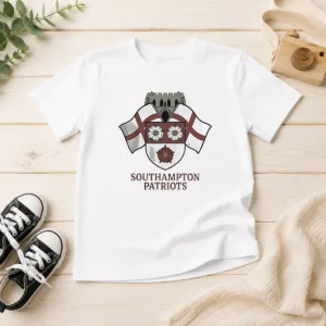 Nice Southampton Patriots Keeping The Memory Of Henry Nowak kids t shirt in bright colors, short sleeves, and comfortable fit