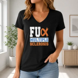 Nice Fck Multiple Sclerosis V-Neck Shirt