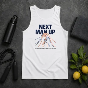 Original Next Man Up Oklahoma City Loud City Culture Basketball Tank Top