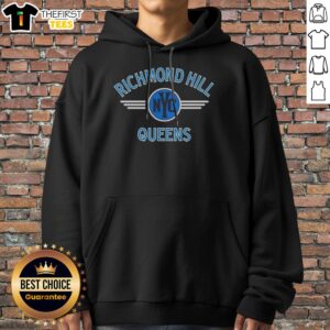 Pretty Richmond Hill NYC Queens Emblem Wings Design Graphic Hoodie showcasing vibrant wings and emblem design