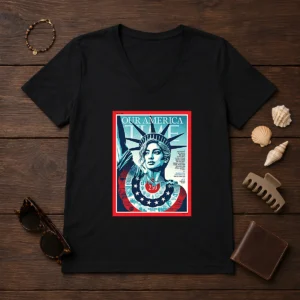 Pretty Our America Time Magazine July 6 2026 V-Neck Shirt