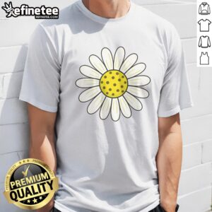 Official Pickleball Sun Flower Daisy t shirt featuring a vibrant floral design