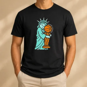 Top Statue Of Liberty Hug Larry O'Brien Trophy Knicks Forever