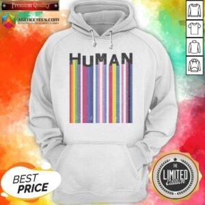 Funny LGBTQ Human Pride Flags hoodie optimized for showcasing vibrant colors and unique design.