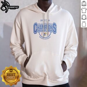 Premium Kansas Jayhawks Baseball Big 12 Conference Champions 20 XII 26 Hoodie featuring vibrant team colors and logo