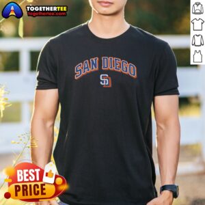Official San Diego Padres SD Logo Shirt featuring classic team emblem on a comfortable cotton tee