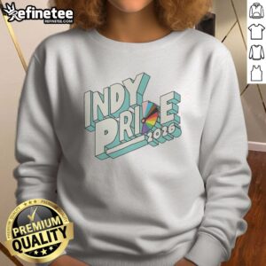 Awesome Indianapolis Indy Pride 2026 sweatshirt displayed in a vibrant setting