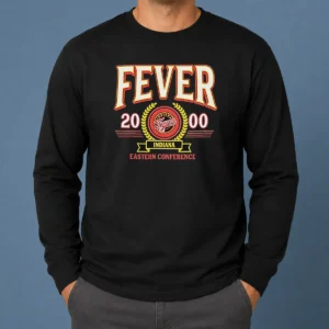 Funny Indiana Fever 2000 Eastern Conference long sleeve shirt featuring retro basketball team design