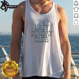 Awesome Snoopy Lazy Sunday Club Tank Top