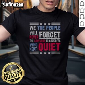 Awesome We The People Will Never Forget Protest t shirt displayed on a clean background