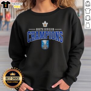 Top Toronto Marlies North Division Champions 2026 Calder Cup Playoffs Hockey Team sweatshirt in navy blue with bold team graphics