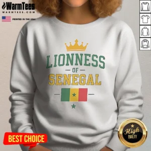 Official Lioness Of Senegal Flag And Crown National Sweatshirt