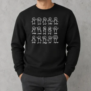 Premium Math Functions Stick Figures Meme Sweater