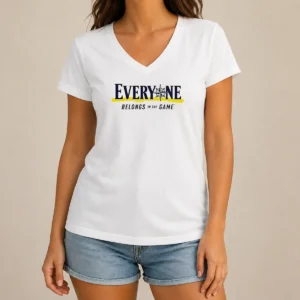 Hot Seattle Mariners Everyone Belongs In The Game V-Neck Shirt