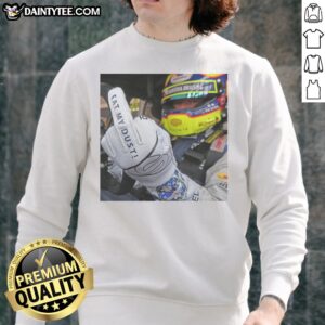 Hot Max Verstappen Red Bull Racing F1 Eat My Dust Sweatshirt featuring vibrant graphics and a comfortable fit.