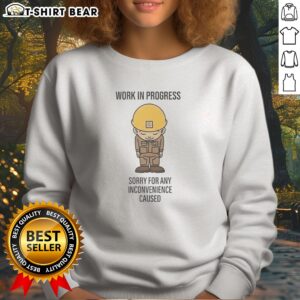 Original Virat Kohli Work In Progress Sorry For Any Inconvenience Caused Sweatshirt featuring a unique graphic design