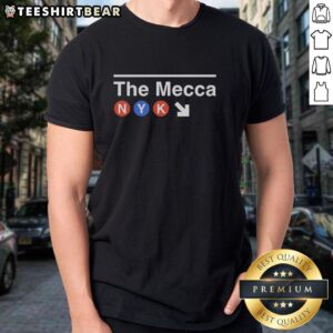 Awesome New York Knicks The Mecca Subway Icons N Y K T-Shirt featuring bold Knicks graphics and vibrant colors.
