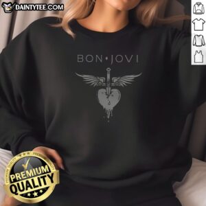Funny Bon Jovi Dagger Heart Logo Sweatshirt