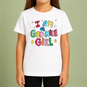Original I Am A God Made Girl Kids T-Shirt