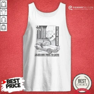 Pretty Lilies Are Toxic To Cats Extreme Danger Grim Reaper Toyota AE86 Drift Car Tank Top optimized for tank top fit