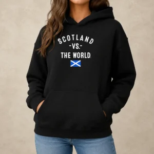 Premium Scotland Vs The World Saltire Flag Scotland Pride National Heritage FIFA World Cup 2026 Hoodie