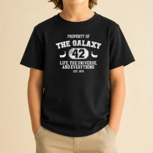 Awesome Property Of The Galaxy 42 Life The Universe And Everything Est 1979 Kids T-Shirt