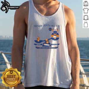 Original Kinnikuman Seesaw Death Match 80t Terryman King The 100 Ton Jet Roller Seesaw Tank Top design showcasing bold graphics