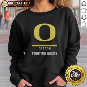 Awesome Oregon Ducks Fighting Ducks Sweatshirt in vibrant green and yellow colors